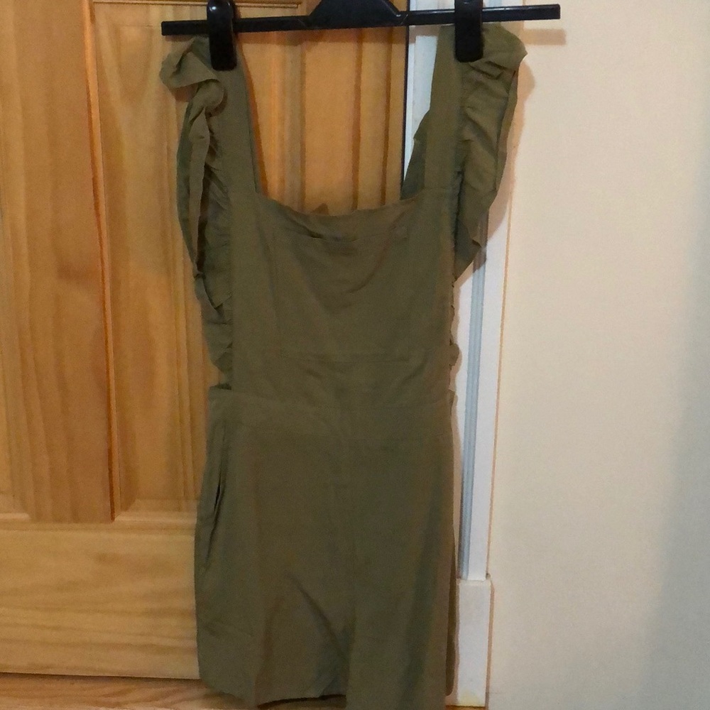 Kate tencel overalls kittenish (olive green)
